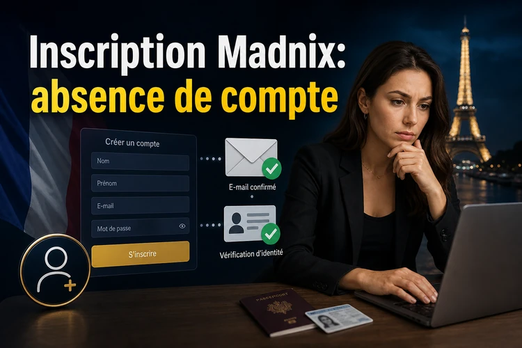 Inscription Madnix: quand le problème vient de l'absence de compte